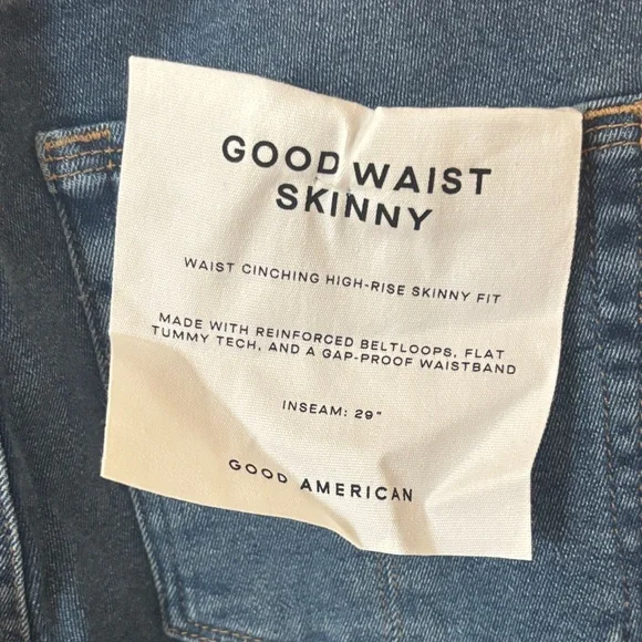 NWT Good American Indigo Ankle Jeans - Picture 5 of 7